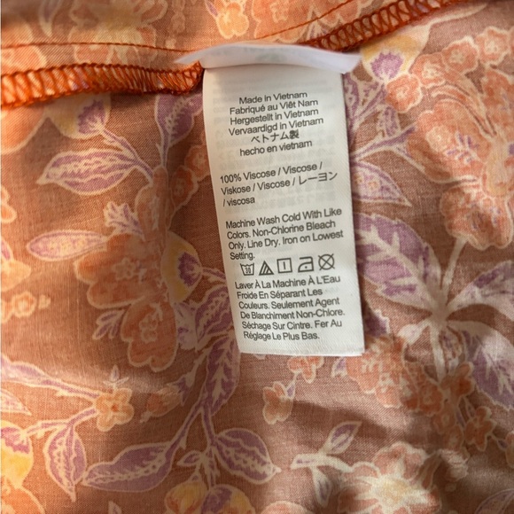 J. Crew Tiered Floral Orange Maxi Dress. Size S. NWT. - Picture 12 of 12